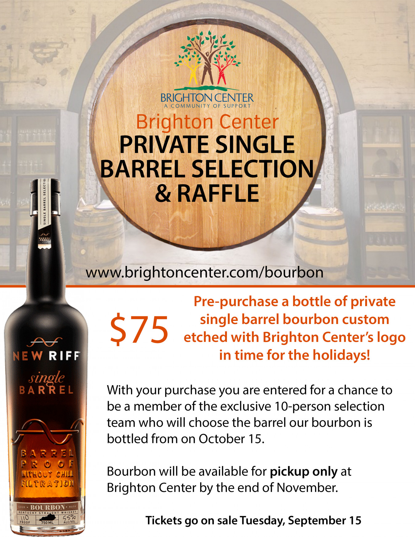 Brighton Center A Community of Support Bourbon Selection & Raffle